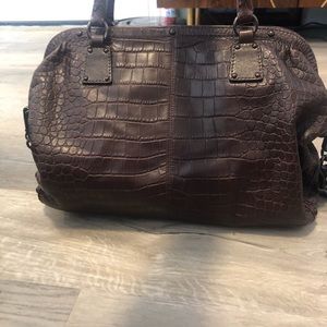 Coach leather and suede purse